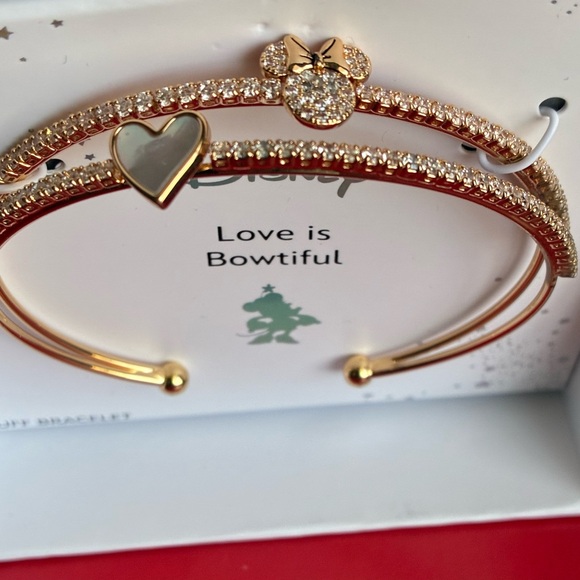 Disney Gold and Silver Minnie Mouse Bracelet Set - Picture 2 of 7